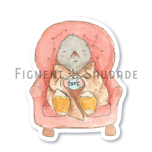 Cozy Mr. Mole - Vinyl Sticker