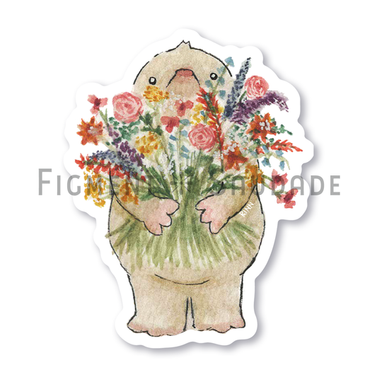 Mr. Mole's Flowers - Vinyl Sticker