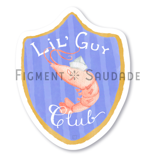 Lil' Guy Club Shrimp - Vinyl Sticker