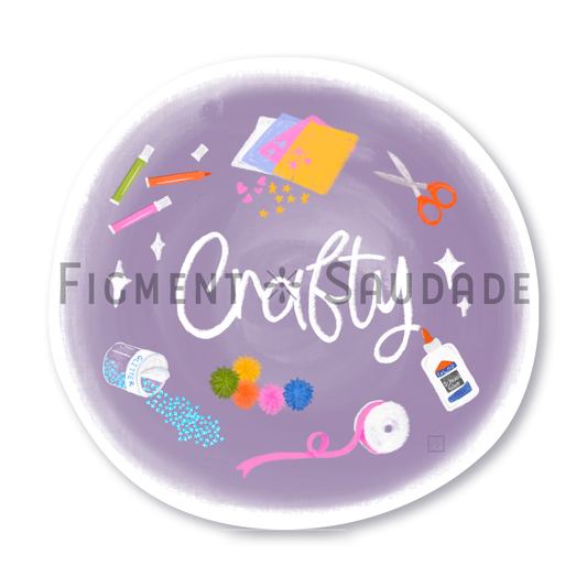 Crafty - Vinyl Sticker